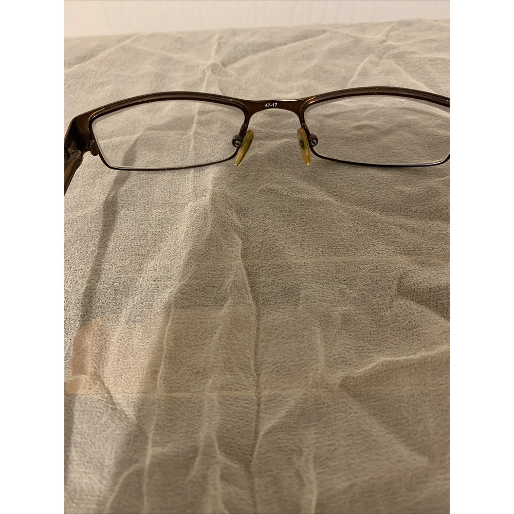 chelsea morgan eyeglasses Frames Woman's Metal Brown Flower Cut Backs EUC - Picture 9 of 12